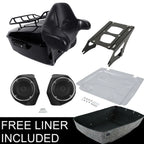 Trunk Pad Plate Mount Rack Speakers for Harley Touring Road King (2014–2023)