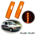 Set of 4 Amber LED Corner Side Marker Lights for GMC Yukon Suburban (1992–1993)