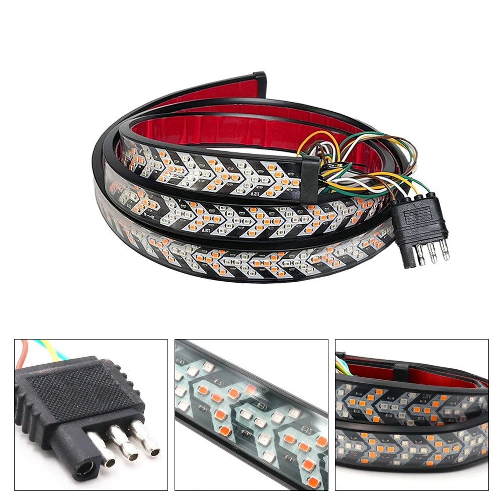 48" LED Strip Tailgate Light Bar for GMC Sierra 1500 2500HD 3500 (2014–2023)