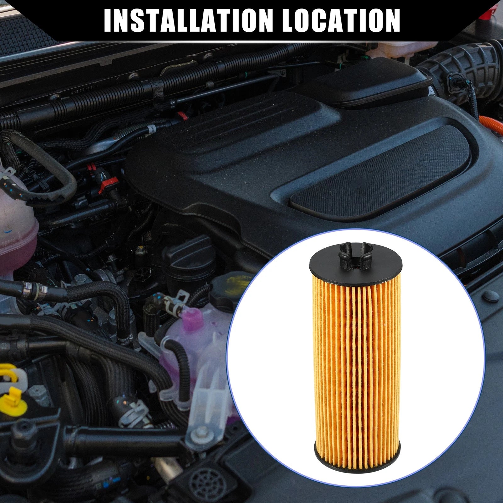 Set of 2 Engine Oil Filters No.68079744AB/68079744AA for Dodge Journey (2011–2013)