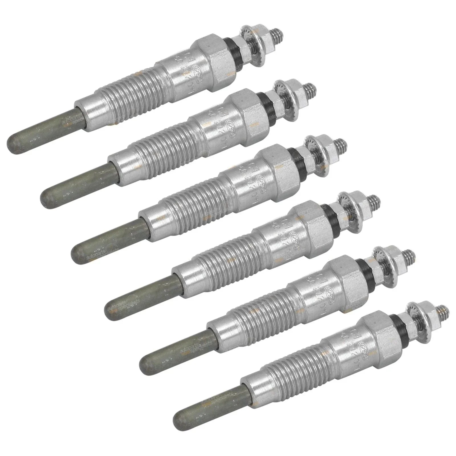 6 x 24V Glow Plugs for Nissan MQ160 Patrol SD33 3.3L (1980-1982)