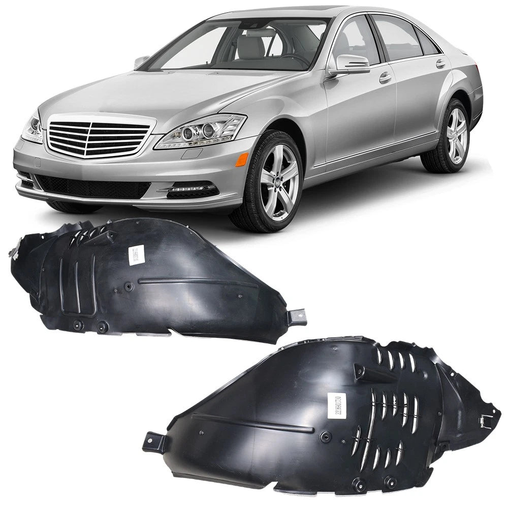 Set of 2 Inner Fender Liners for Mercedes-Benz S550 (2007–2011)