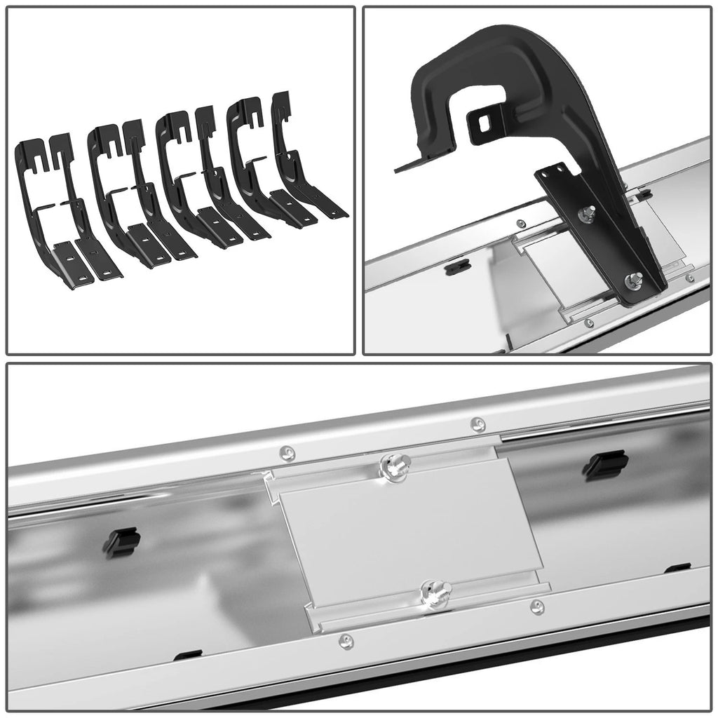Set of 2 Nerf Bar Running Boards for Silverado Sierra Crew Cab (2007–2019)