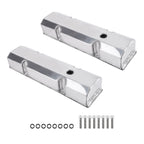 Fabricated Aluminum Valve Covers with Bolts for Small Block Chevy 283-327