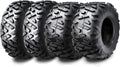 Set of 4 WANDA 25x8-11 & 25x10-11 UTV ATV Tires 6-Ply Bighorn Style