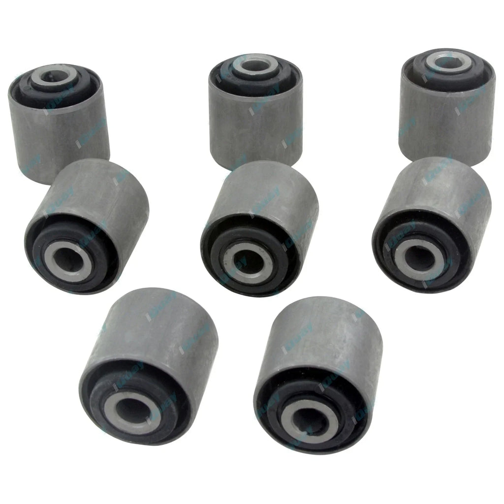 8pce Trailing Arm Rubber Bush Kit for Patrol GQ Y60 GU Y61 Upper & Lower Rear