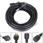30 Amp RV Power Extension Cord with 4-Prong Inlet Box (50 FT)