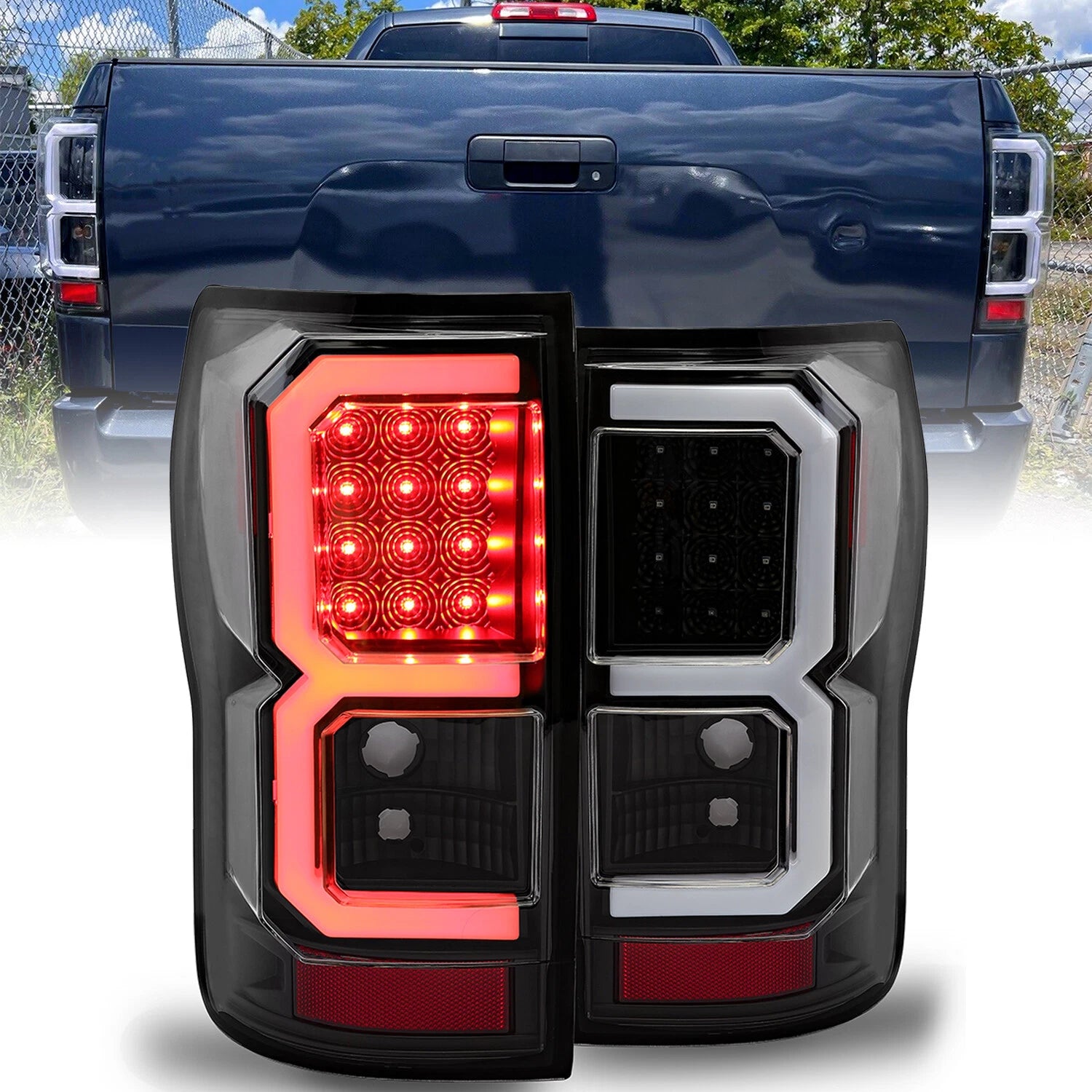 Set of 2 LED Tail Lights for Toyota Tundra (2007-2013)