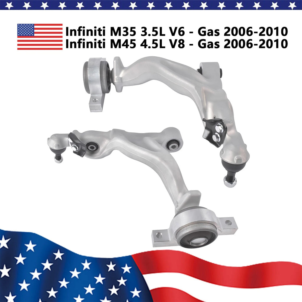 Set of 2 Front Control Arms for Infiniti M35 M45 (2006–2010)
