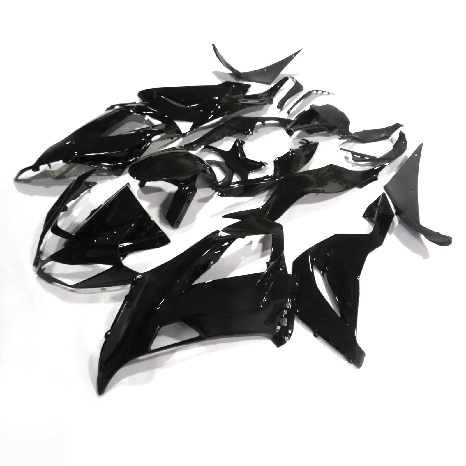 Glossy Black Fairing Kit for Kawasaki Ninja ZX-6R (2013–2018)