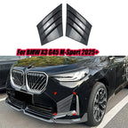 Carbon Look Front Bumper Lip Fins for BMW X3 G45 M Sport (2025+)