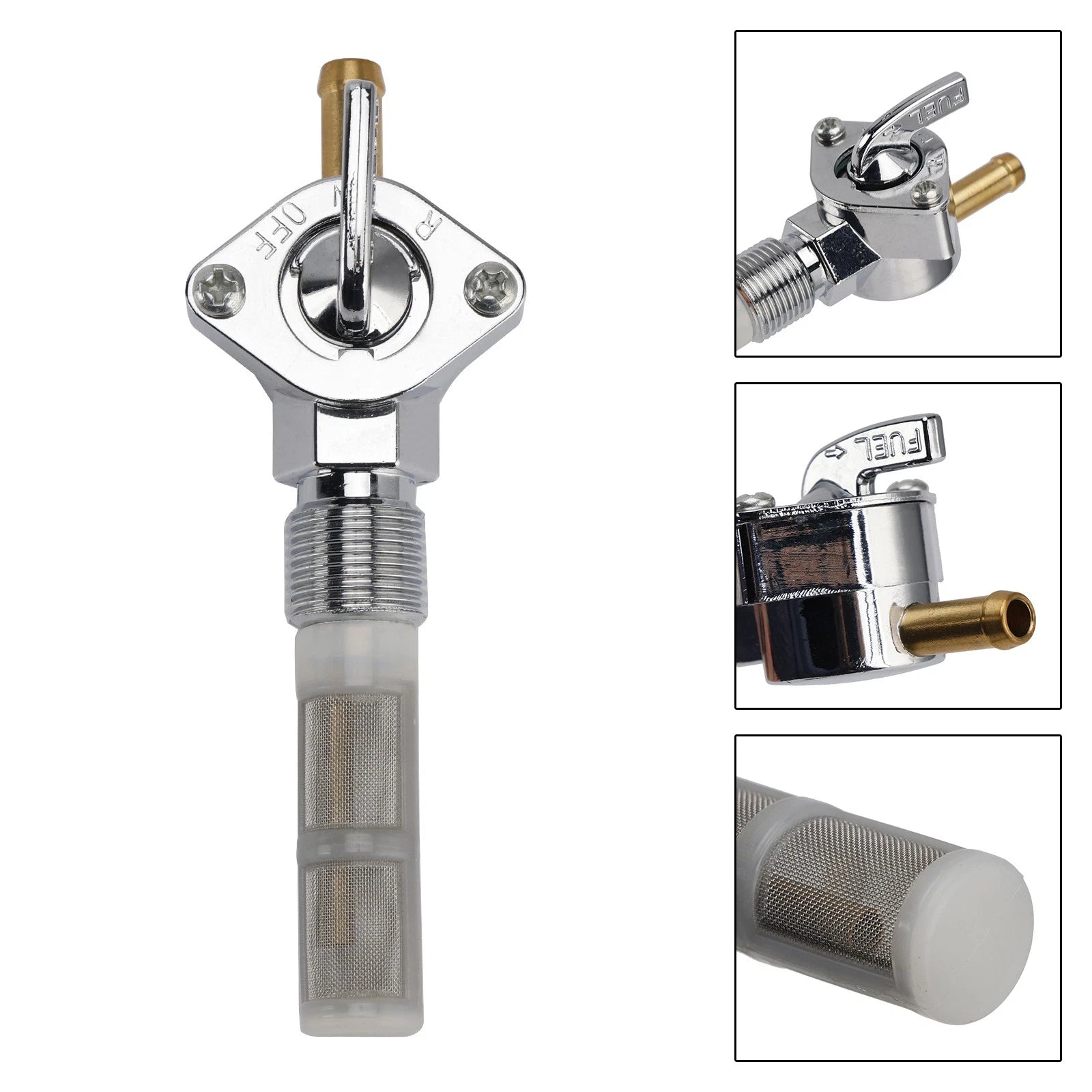 Gas Tank Fuel Cock Valve Petcock for Electra Glide FLFB FLHB FLHFB (1966–1969)