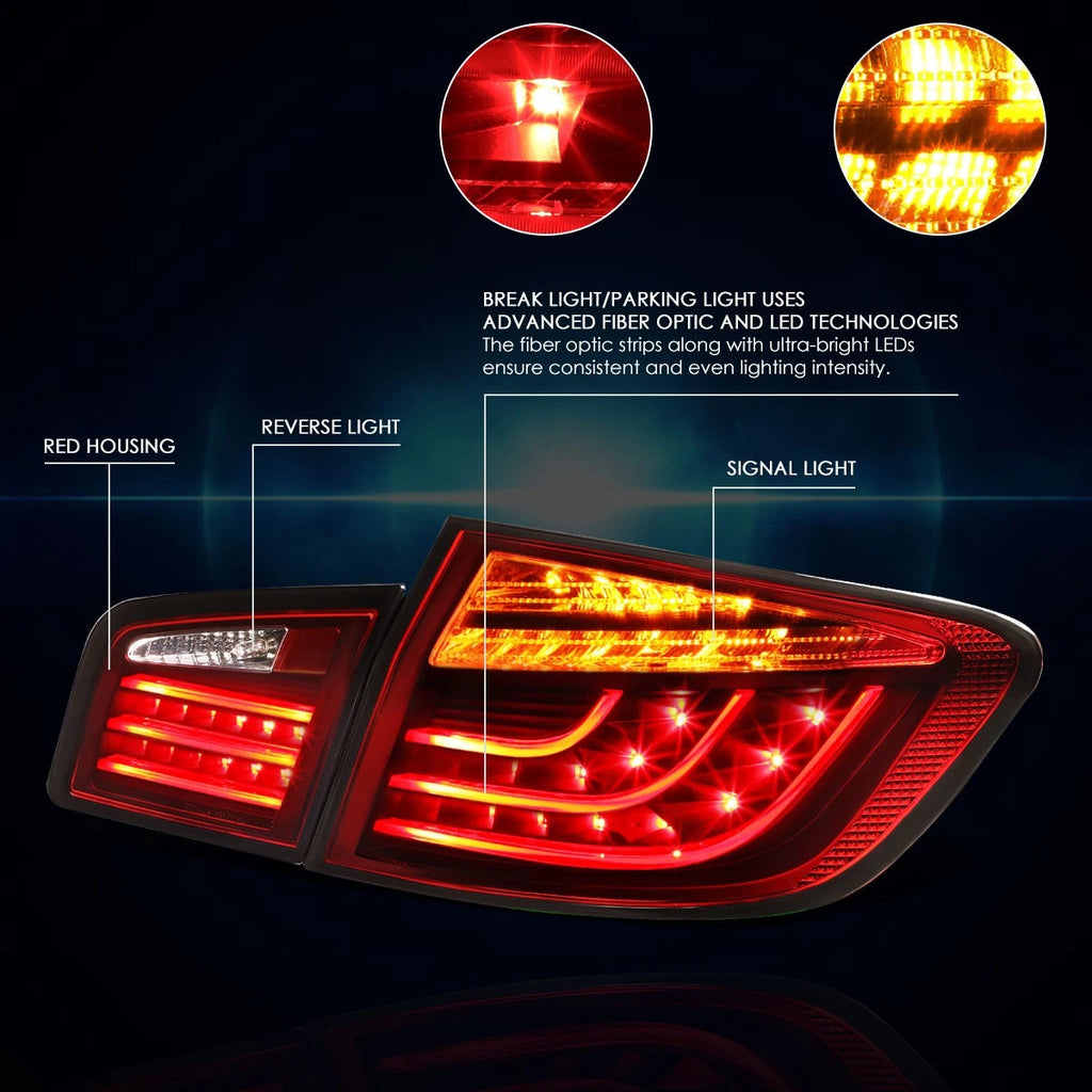 3D LED Streak Tail Light for BMW 5-Series F10 (2011–2013)
