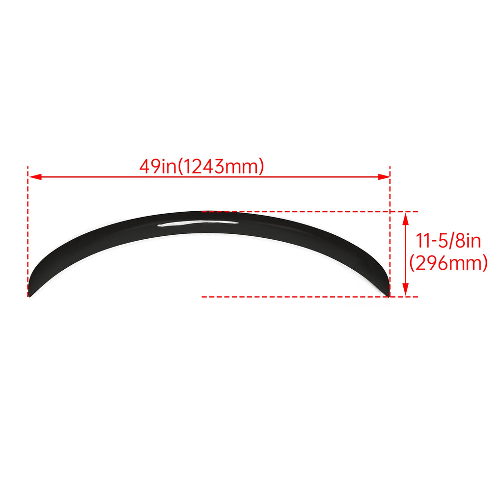 Rear Trunk Lip Spoiler for Tesla Model 3 (2017-2023) - Gloss Black