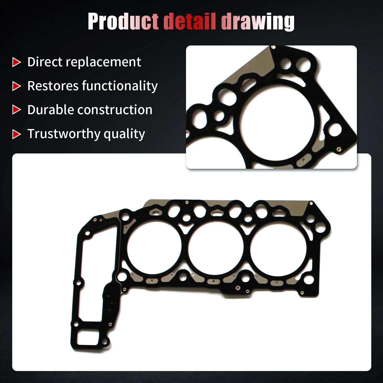 Full Gasket Kit with Water Pump for Jeep Grand Cherokee (2005–2009)