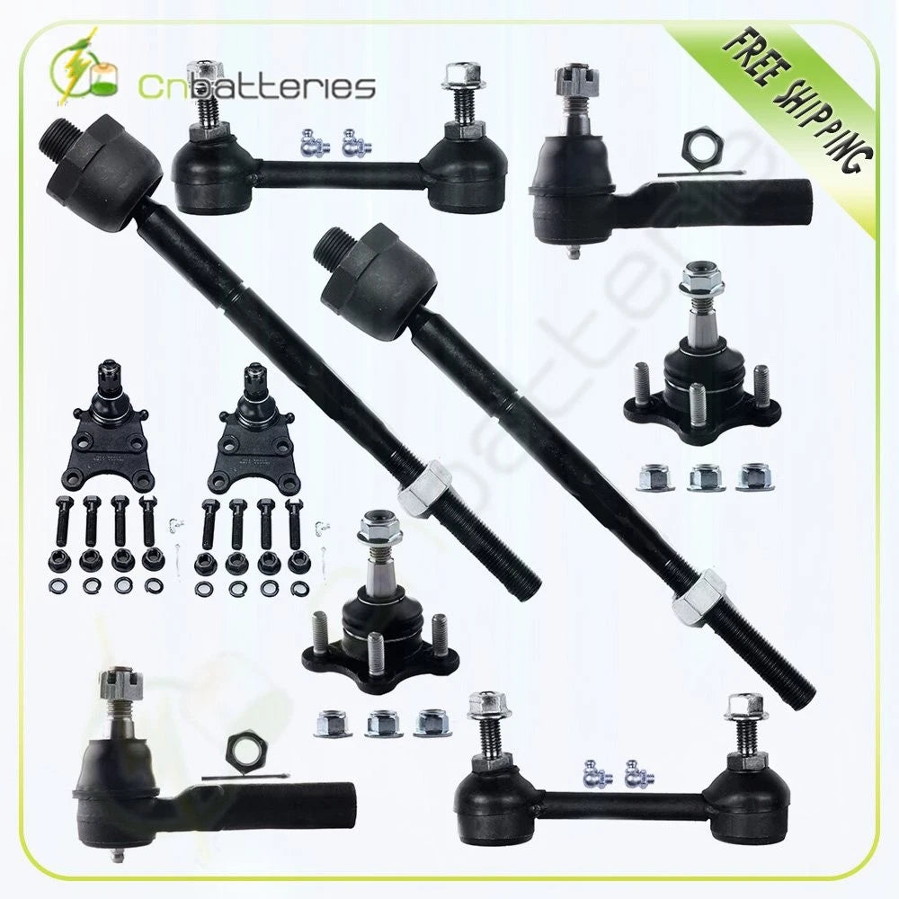 Set of 10 Outer Inner Tie Rod Ends Sway Bar for GMC Canyon (2004–2006)