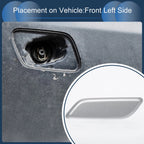 Front Left Washer Nozzle Cover Cap for Honda Accord VIII (2011–2013) Silver Tone