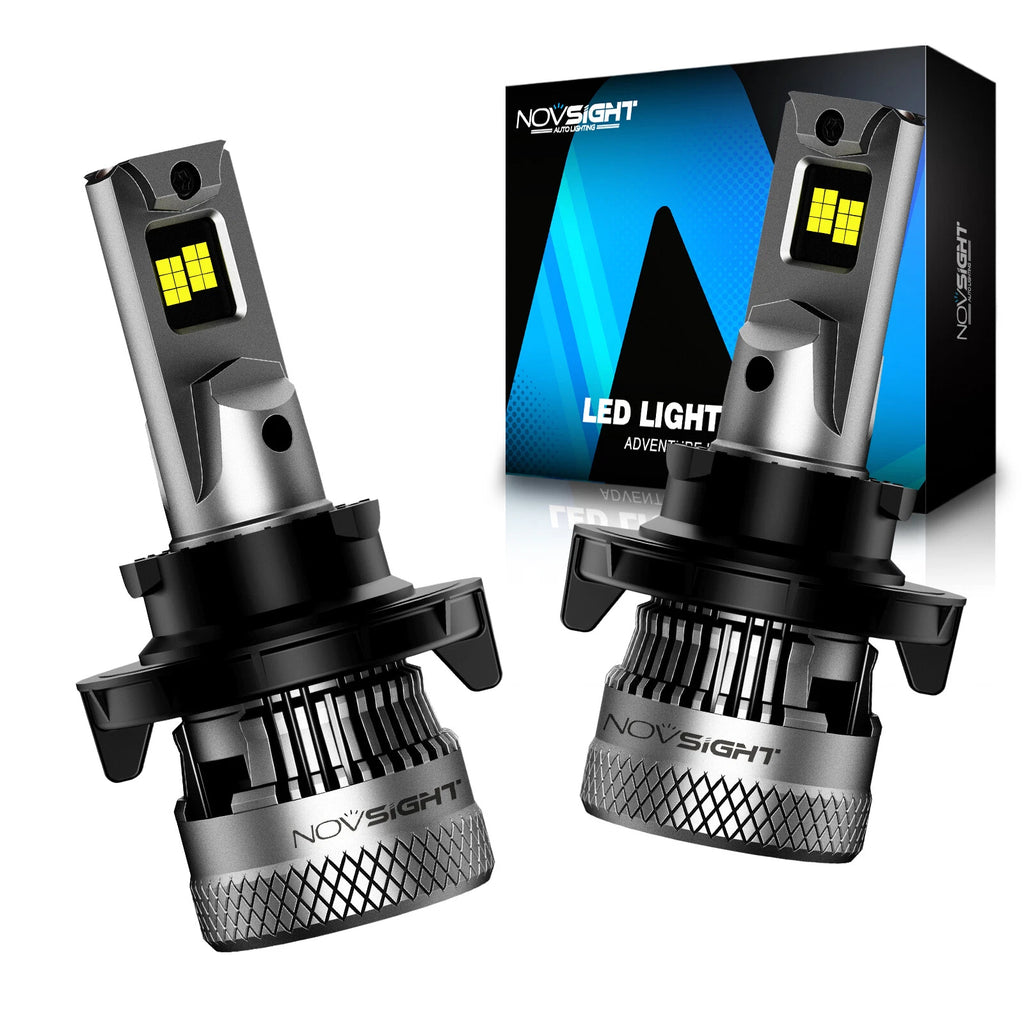 2X 9008 H13 LED Headlight Bulbs for NOVSIGHT (40000LM)
