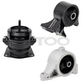 Set of 3 Engine Motor Mounts for Acura MDX / Honda Pilot (2001–2004)