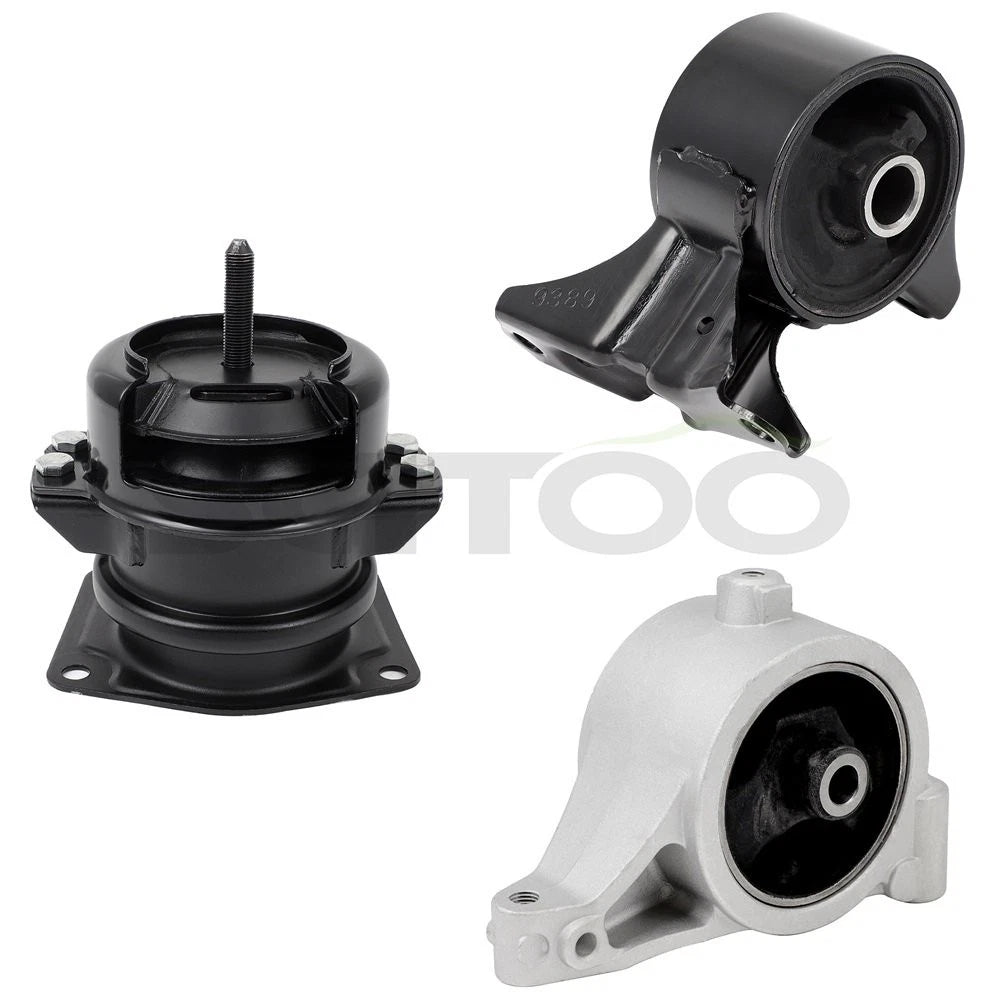 Set of 3 Engine Motor Mounts for Acura MDX / Honda Pilot (2001–2004)