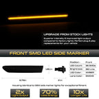 2X Amber LED Front Side Marker Parking Lights for Acura TL (2004–2008)