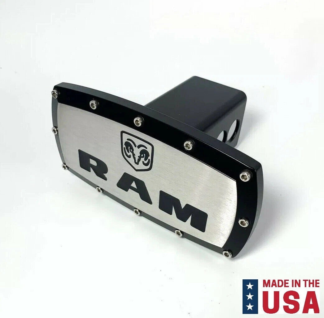 2 Inch Hitch Cover Plug Replacement for Dodge Ram Tow Receiver (2009–2024)