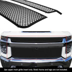 Upper Stainless Black Mesh Grille for Chevy Silverado 2500/3500 (2020-2023)