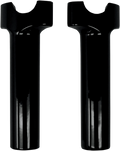 6" Black Billet Aluminum Handlebar Risers for Harley Davidson 0602-0521