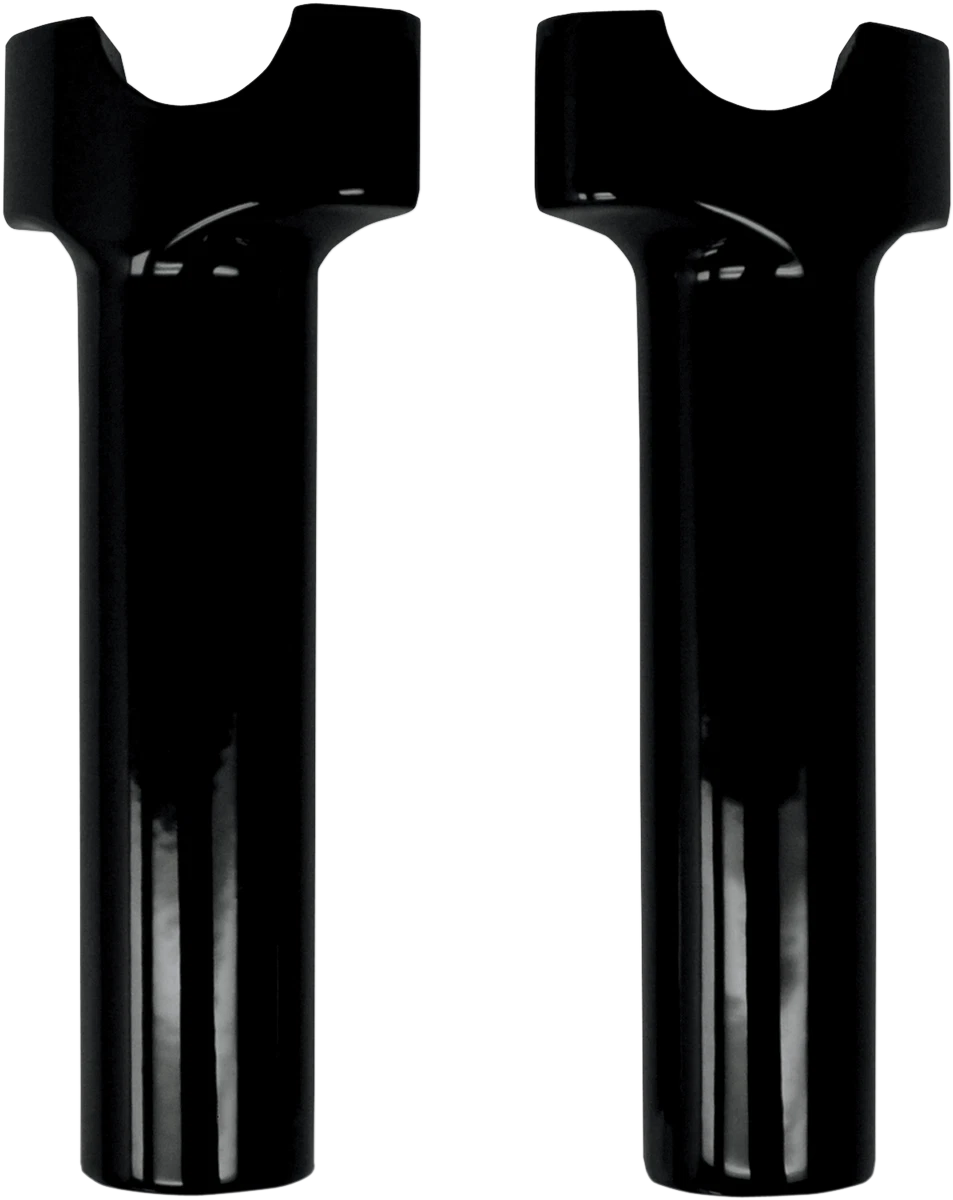 6" Black Billet Aluminum Handlebar Risers for Harley Davidson 0602-0521