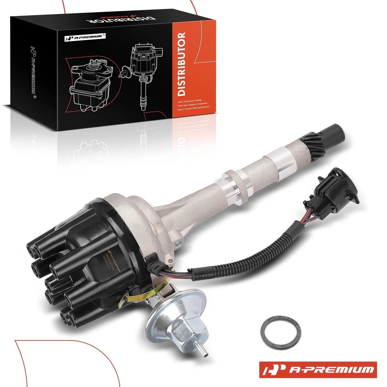 Ignition Distributor with Cap & Rotor for Jeep Cherokee Grand Wagoneer (1974–1991)
