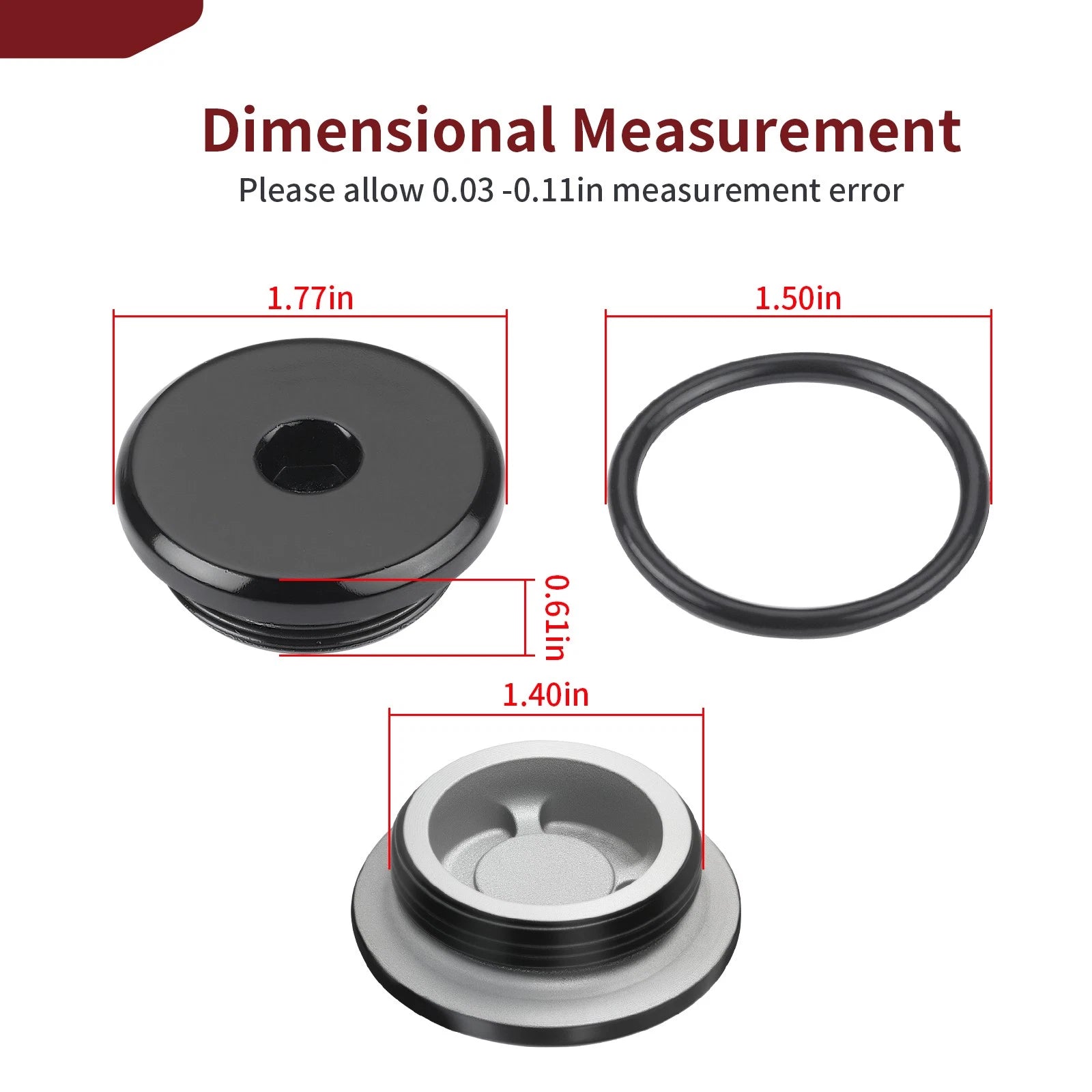 Crankcase Cover Plug O Ring for Suzuki GSX-R1000 (2001–2023), GSX-R750 (2000–2023), GSX-R600 (2001–2023)