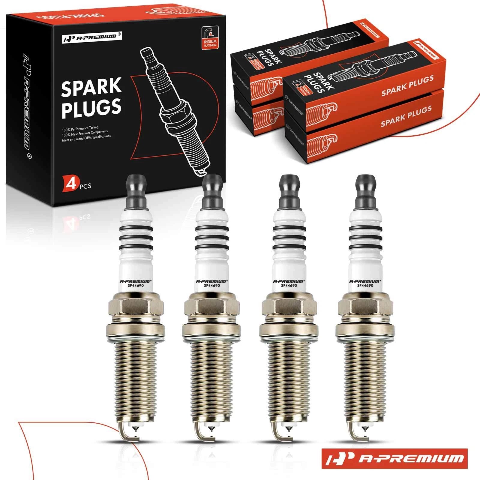 Set of 4 Iridium Platinum Spark Plugs for Toyota Camry RAV4 Jeep