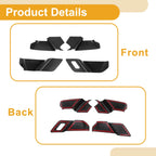 Interior Door Handle Bowl Cover Trim for Mazda CX60 (2022–2024) Carbon Fiber Black