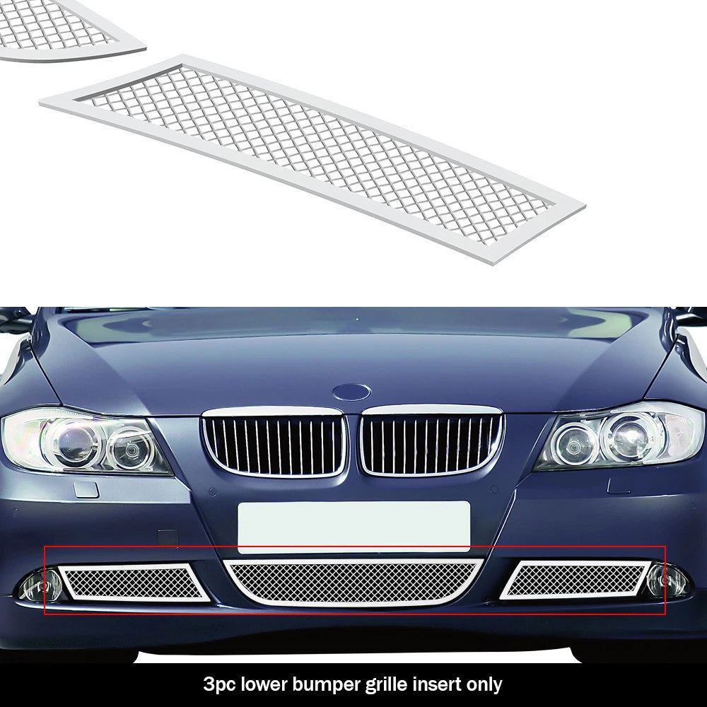 Stainless Mesh Grille Insert for BMW 325i/330i (2006-2007)