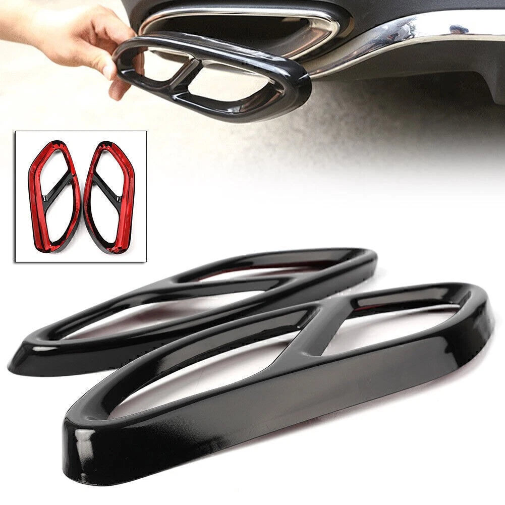 Exhaust Muffler Pipe Trim Cover Pad for Mercedes-Benz C Class W205 (2015–2020)