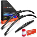 Set of 3 Windshield Wiper Blades for Ford C-Max (2013–2018)