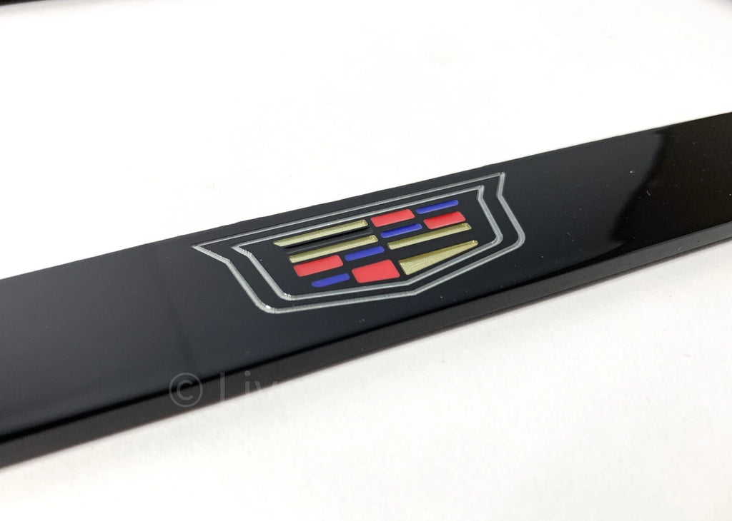 License Plate Frame Front Set w/ New Cadillac Crest Logo for Cadillac (2000–2024)