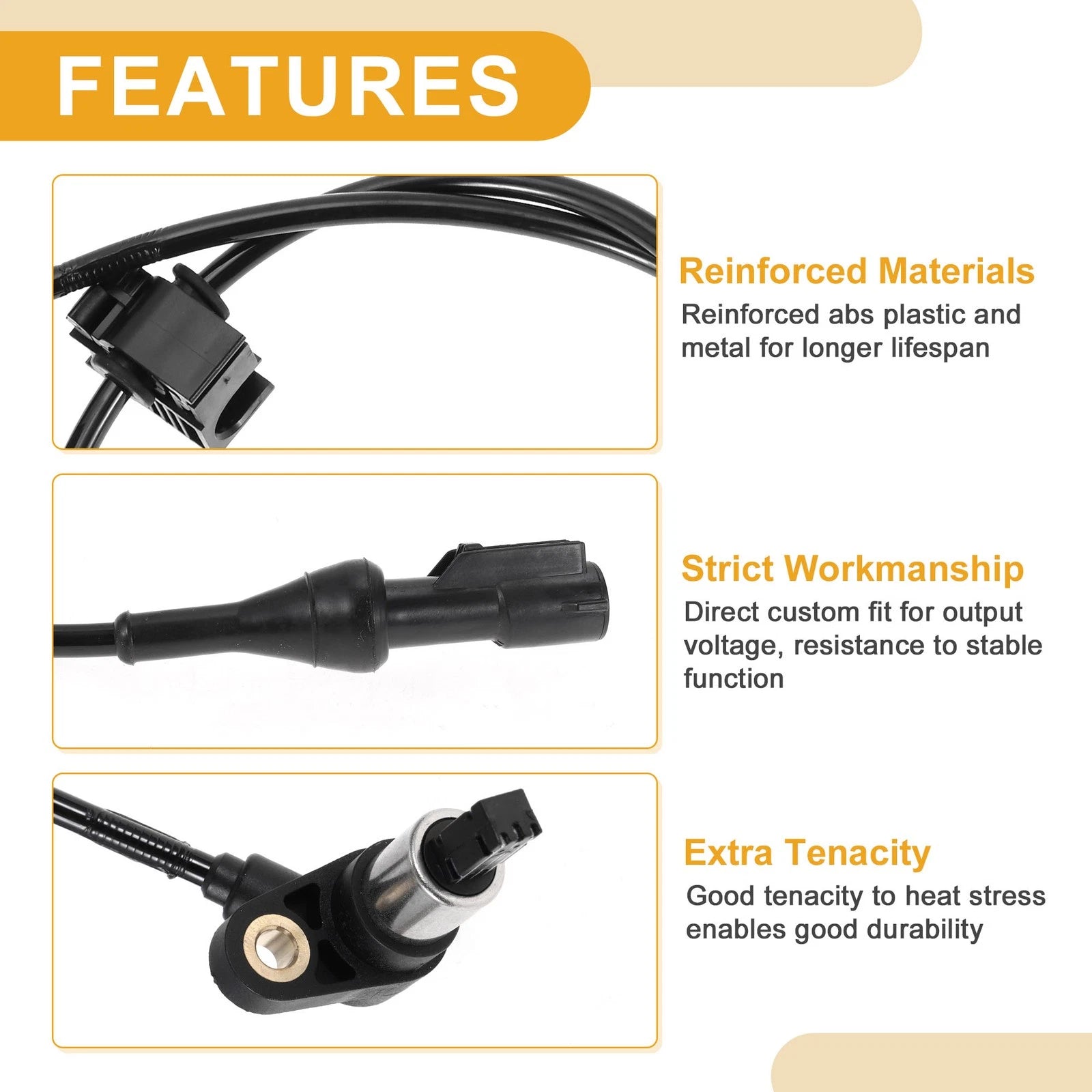 ABS Wheel Speed Sensor F65Z2C204CA for Ford Expedition (1997–2002) Front Right