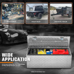 Glossy Cargo Roof Top Mounted Storage Box for Vehicles (Fits Most Models)