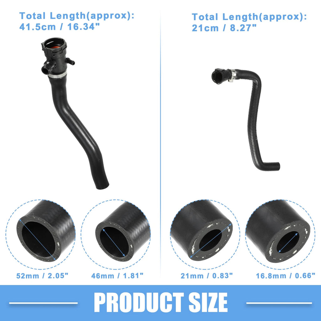 Set of 2 Radiator Coolant Hoses for BMW 320i (2012–2013) No. 17127596831/17127596832