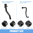 Set of 2 Radiator Coolant Hoses for BMW 320i (2012–2013) No. 17127596831/17127596832