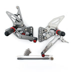 Rearset Foot Pegs for Suzuki GSXR 1000 (2005–2006) Gray