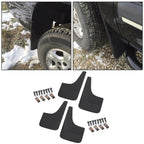 Set of 4 Mud Guards Splash Flaps for Chevy Silverado 1500 2500 3500 (2001–2014)