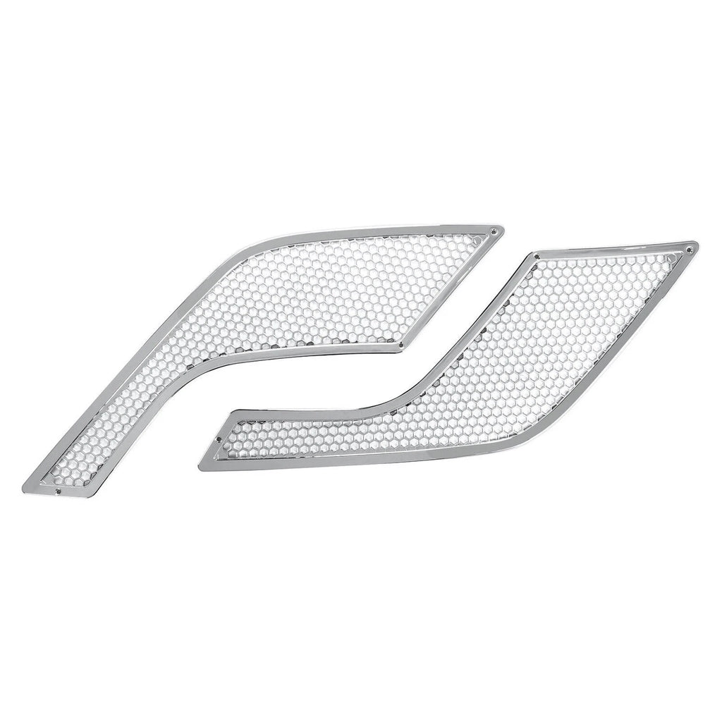 Set of 2 Chrome Hood Side Vent Grilles for Volvo VNL (2004–2016)