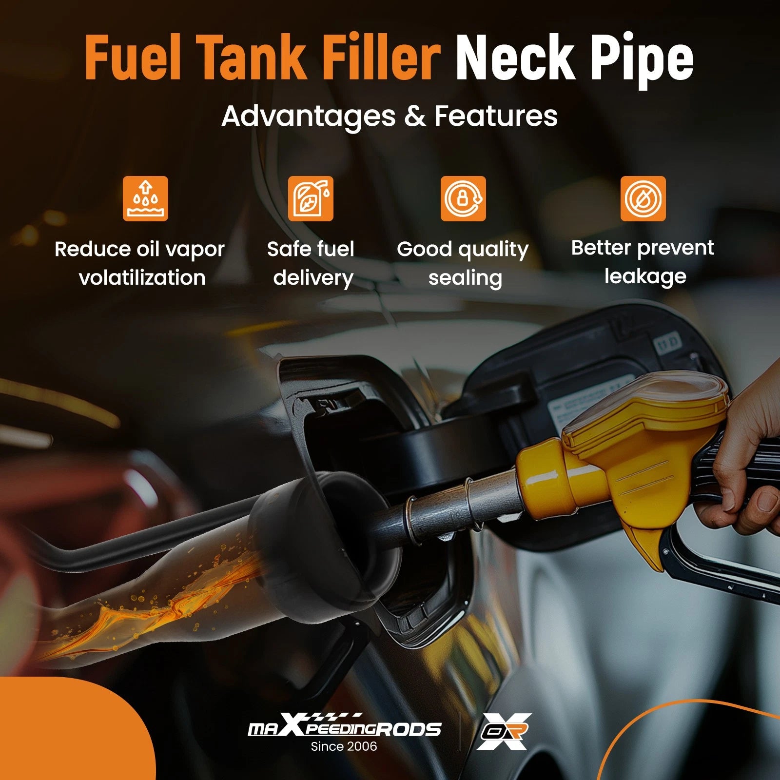 Fuel Tank Filler Pipe for Ford F-Series (1987–1997 Styleside Pickup)