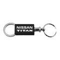 Black Anodized Aluminum Valet Keychain - Officially Licensed for Nissan Titan