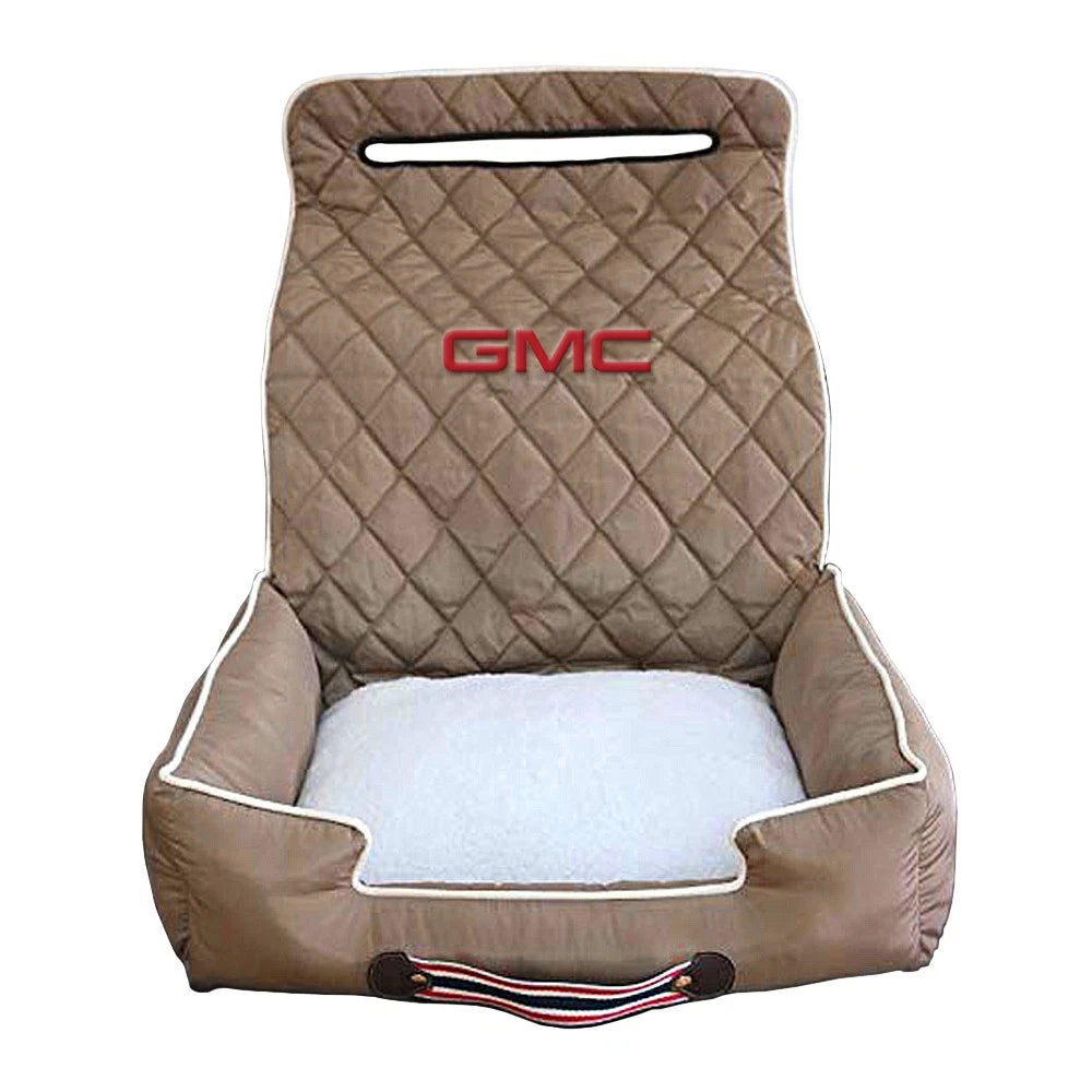 Seat Armour Tan Pet Bed w/GMC Logo - SAR136T for Most Vehicles
