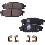 Rear Brake Disc Rotors and Pads Kit for Subaru Impreza (2008–2014)