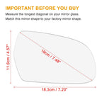 Heated Mirror Glass w/ Backing Right Side RH for Audi A3 A4 A5 S5 (2008–2016)