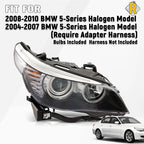 Headlight Halogen W/Bulbs Right for BMW 5-Series E60 E61 (2004–2010)